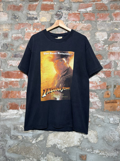 (L) Vtg Indiana Jones Kingdom Of The Crystal Skull T-Shirt