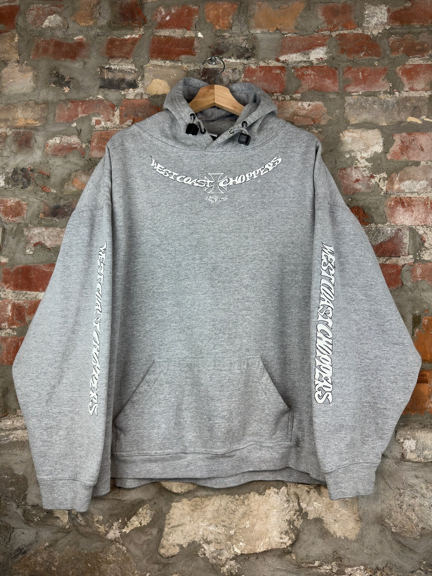 Vtg West Coast Choppers Long Beach Hoodie Sz XL