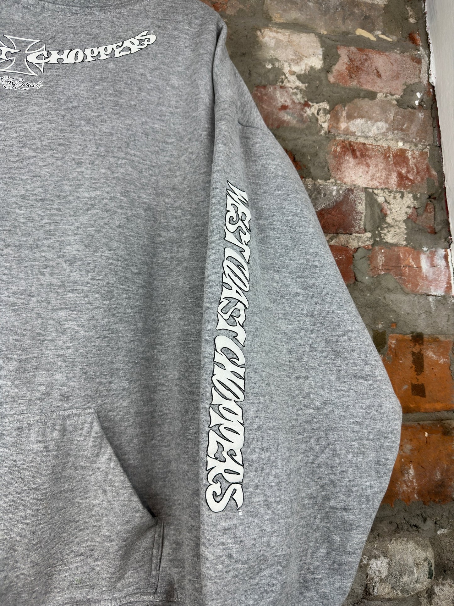 Vtg West Coast Choppers Long Beach Hoodie Sz XL