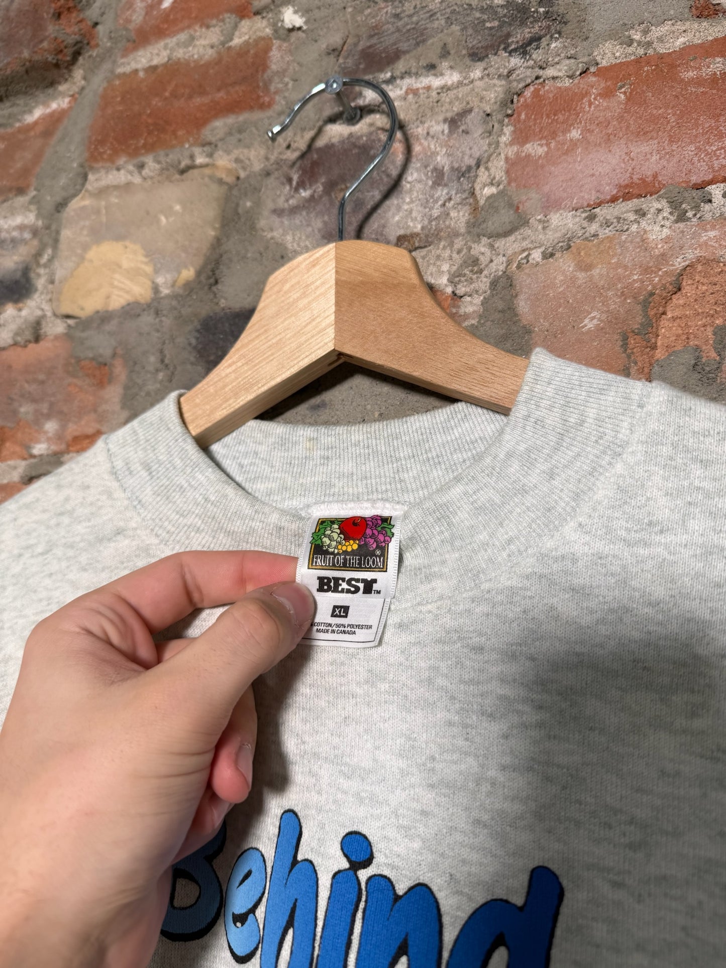 (XL) 90s Best Dad Grey Crewneck