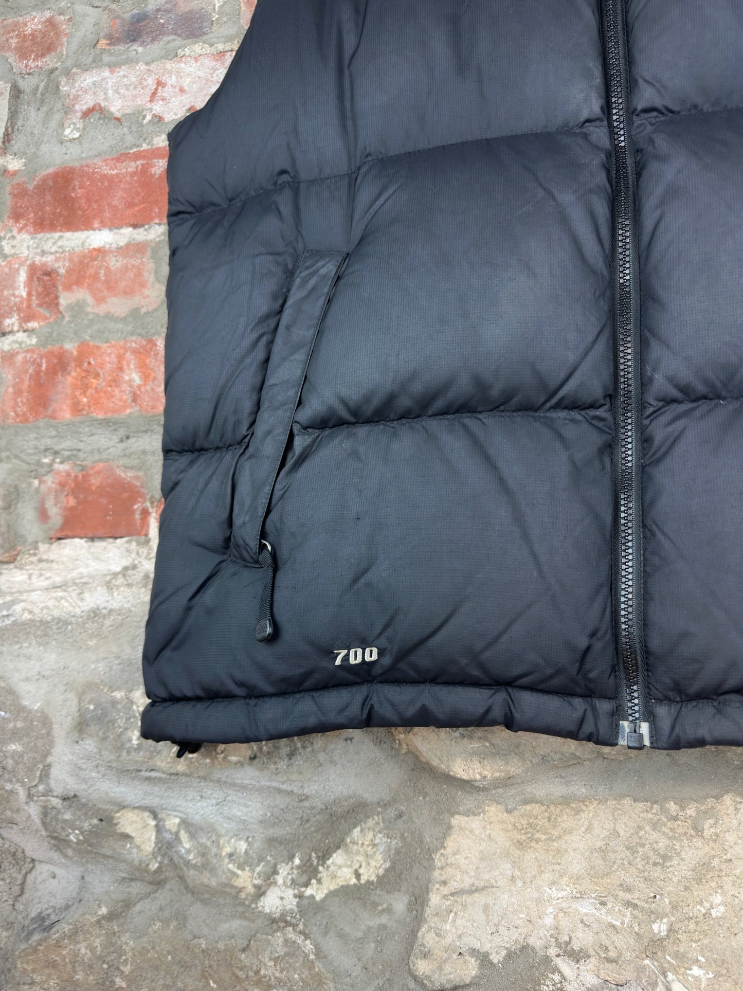 The North Face 700 Black Puffer Vest Sz L