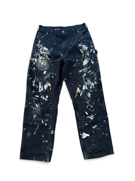 (32W) Vintage Carhartt Paint Splatter Double Knees