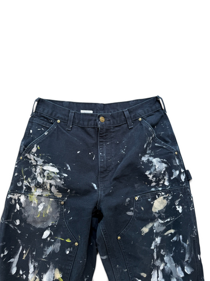 (32W) Vintage Carhartt Paint Splatter Double Knees