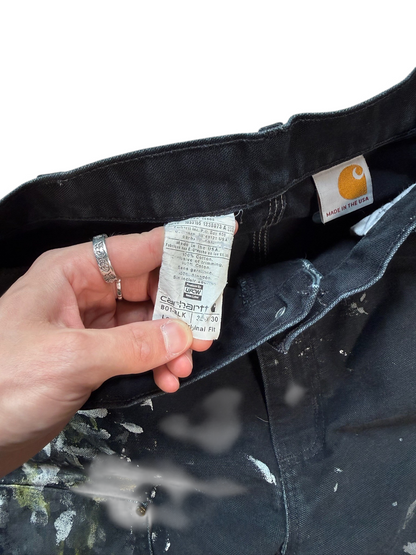 (32W) Vintage Carhartt Paint Splatter Double Knees