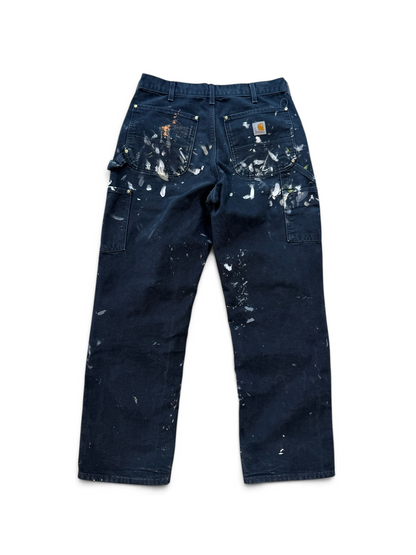 (32W) Vintage Carhartt Paint Splatter Double Knees