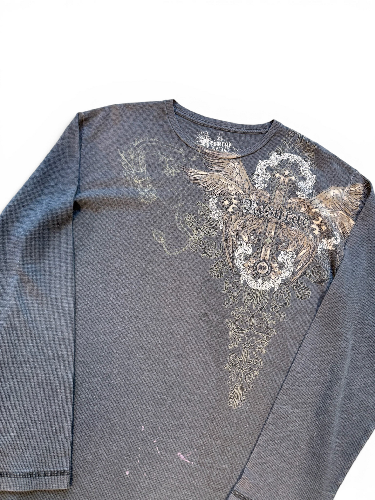 (XL) Y2K Resurge Waffle Knit Longsleeve