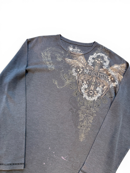 (XL) Y2K Resurge Waffle Knit Longsleeve