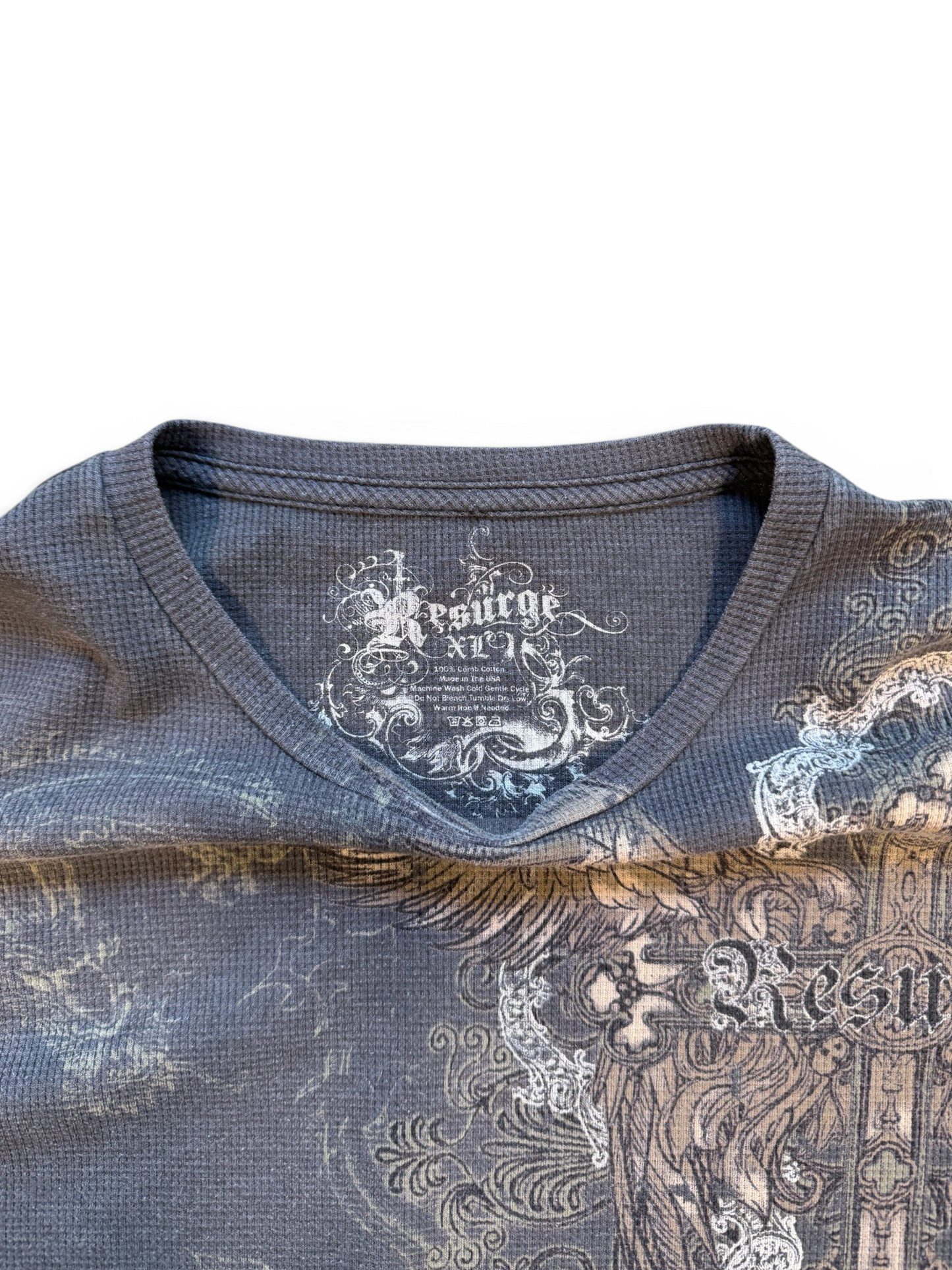 (XL) Y2K Resurge Waffle Knit Longsleeve
