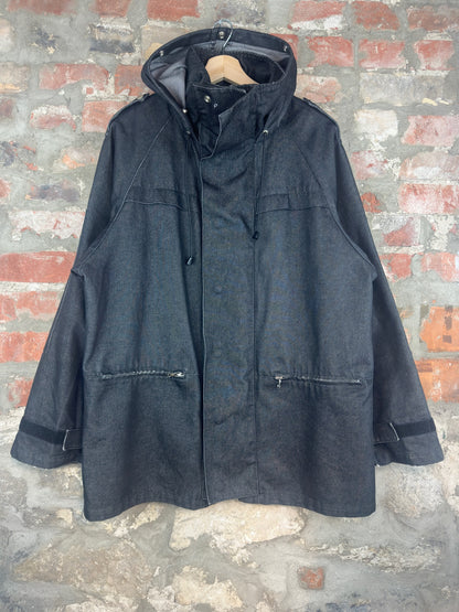 00s A.P.C. Raw Denim Down Jacket Sz M