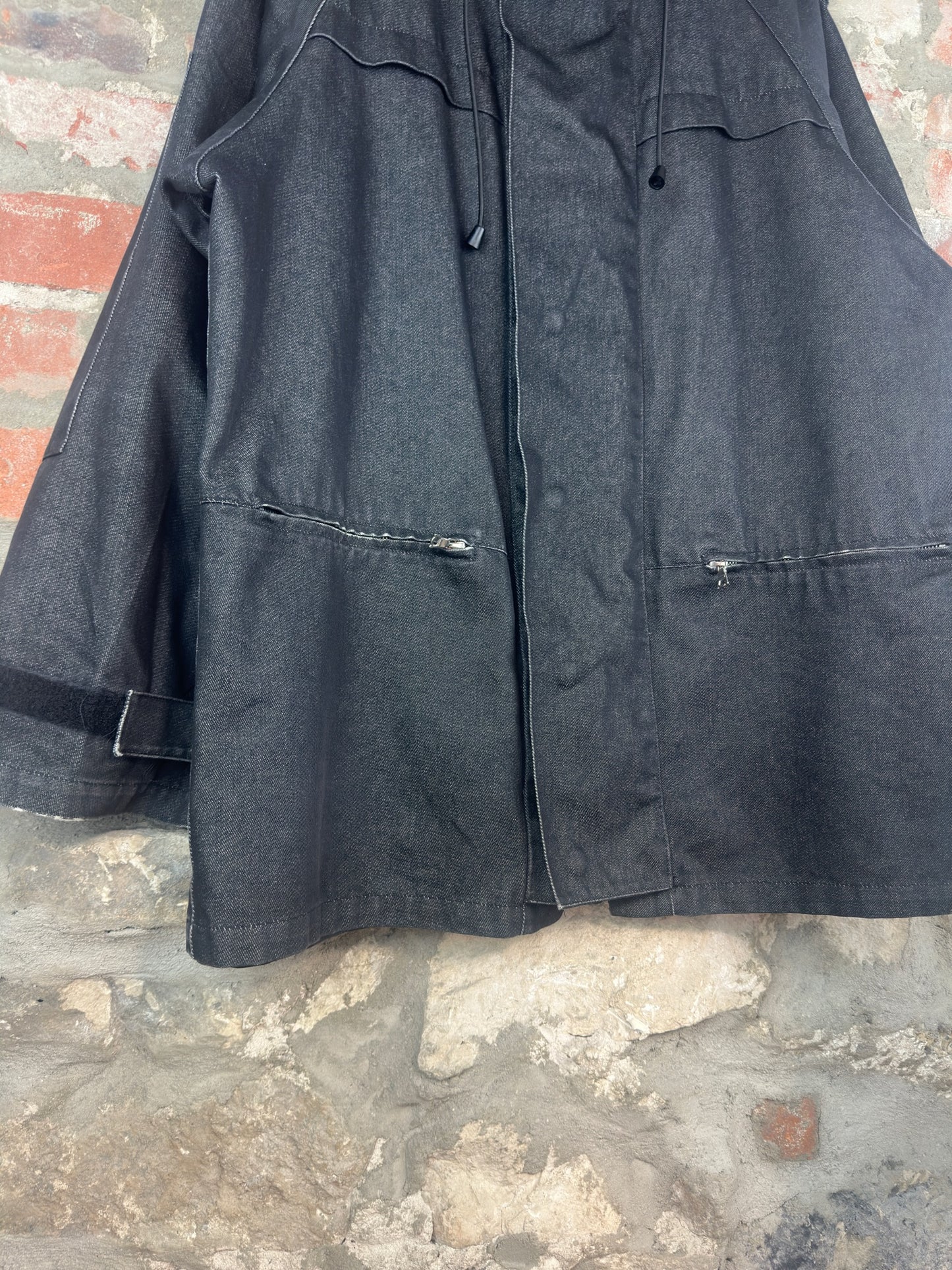 00s A.P.C. Raw Denim Down Jacket Sz M