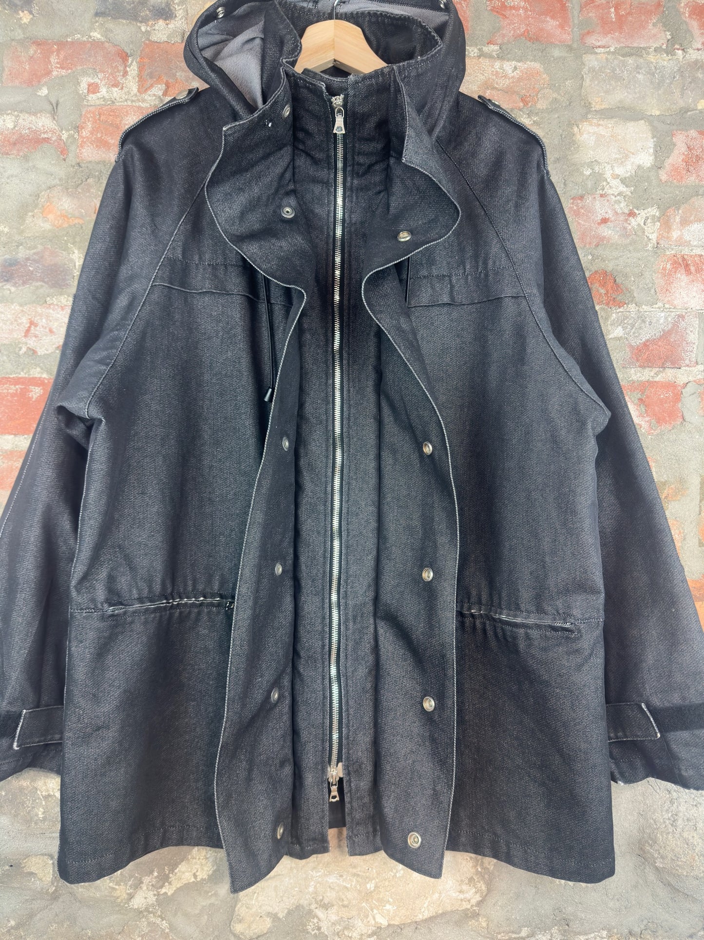 00s A.P.C. Raw Denim Down Jacket Sz M