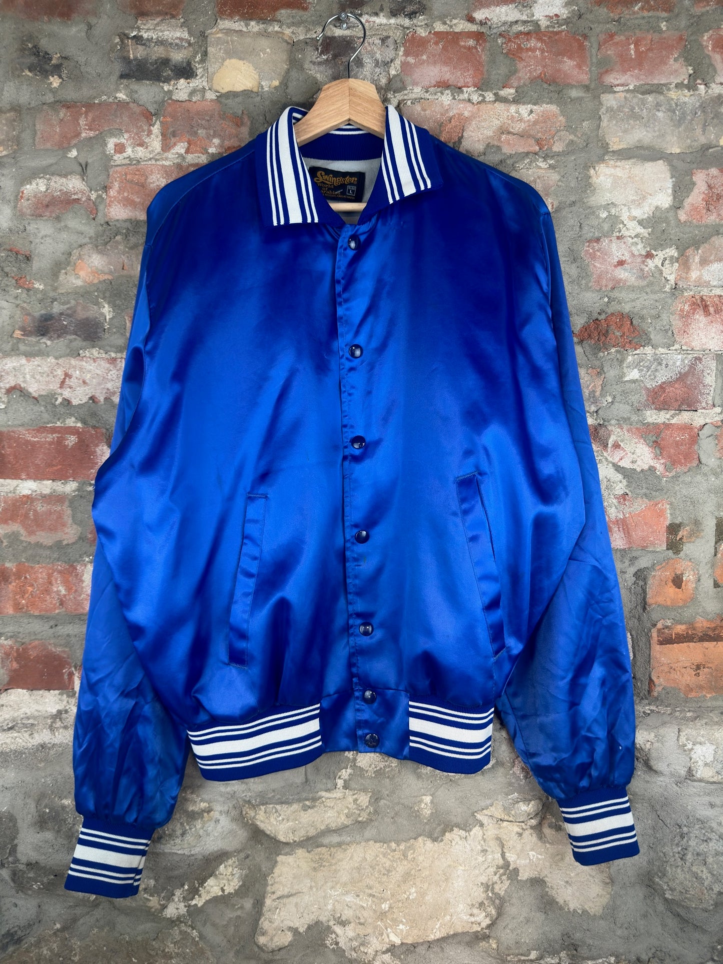 90s Swingster Midstate Light Bomber Jacket Sz L