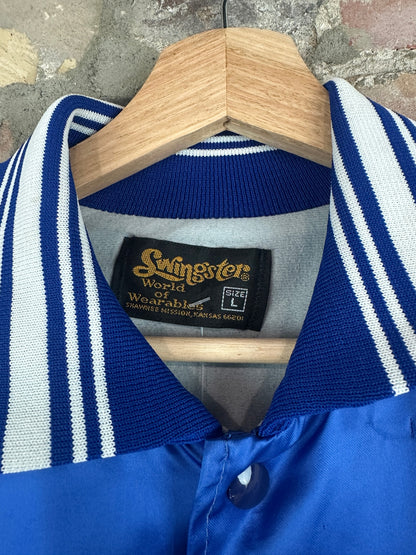 90s Swingster Midstate Light Bomber Jacket Sz L