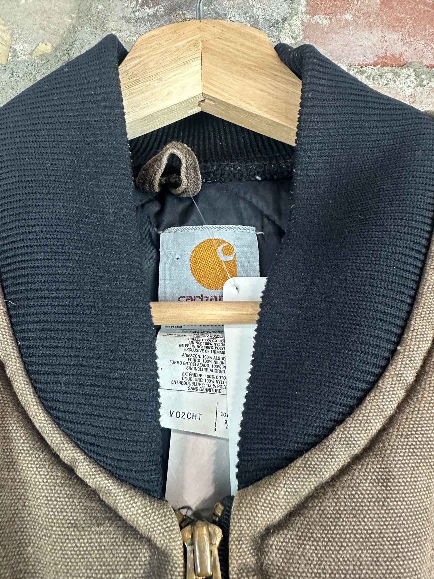 90s Carhartt Brown Workwear Vest Sz XL Tall