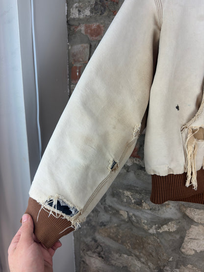 90s Carhartt Thrashed Hooded Jacket Sz L