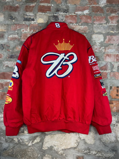 90s NASCAR Budweiser Jeff Hamilton Racing Jacket Sz L