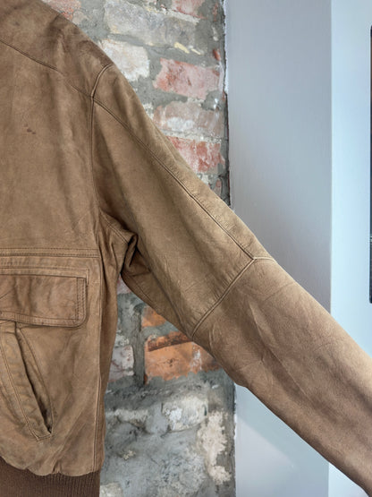 90s Ash Creek Trading Leather Jacket Sz XL