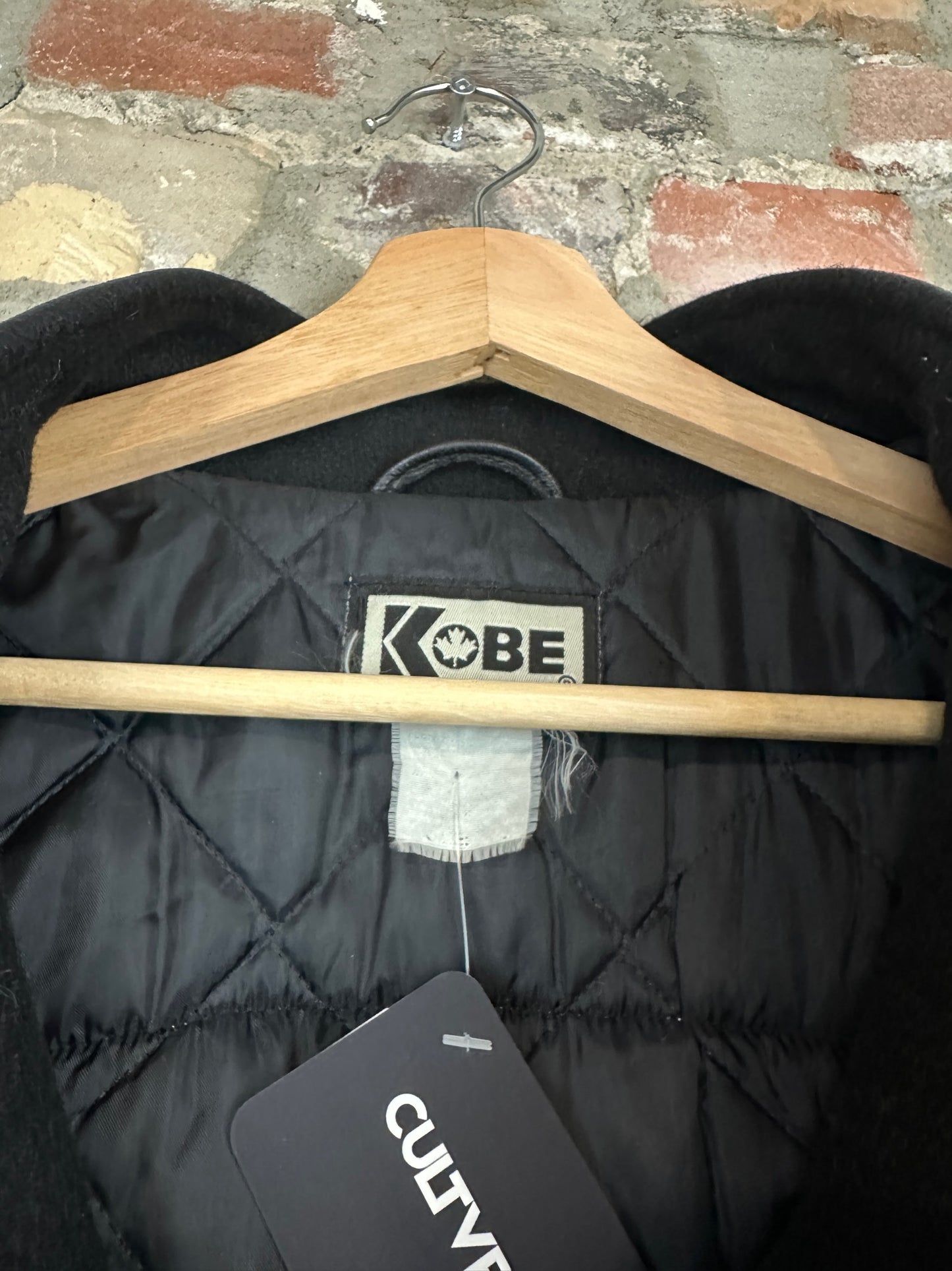 90s Guelph Storm Leather Varsity Jacket Sz XL