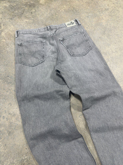 90s Levis Silvertab Grey Washed Denim Sz 36W
