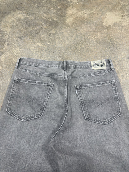 90s Levis Silvertab Grey Washed Denim Sz 36W