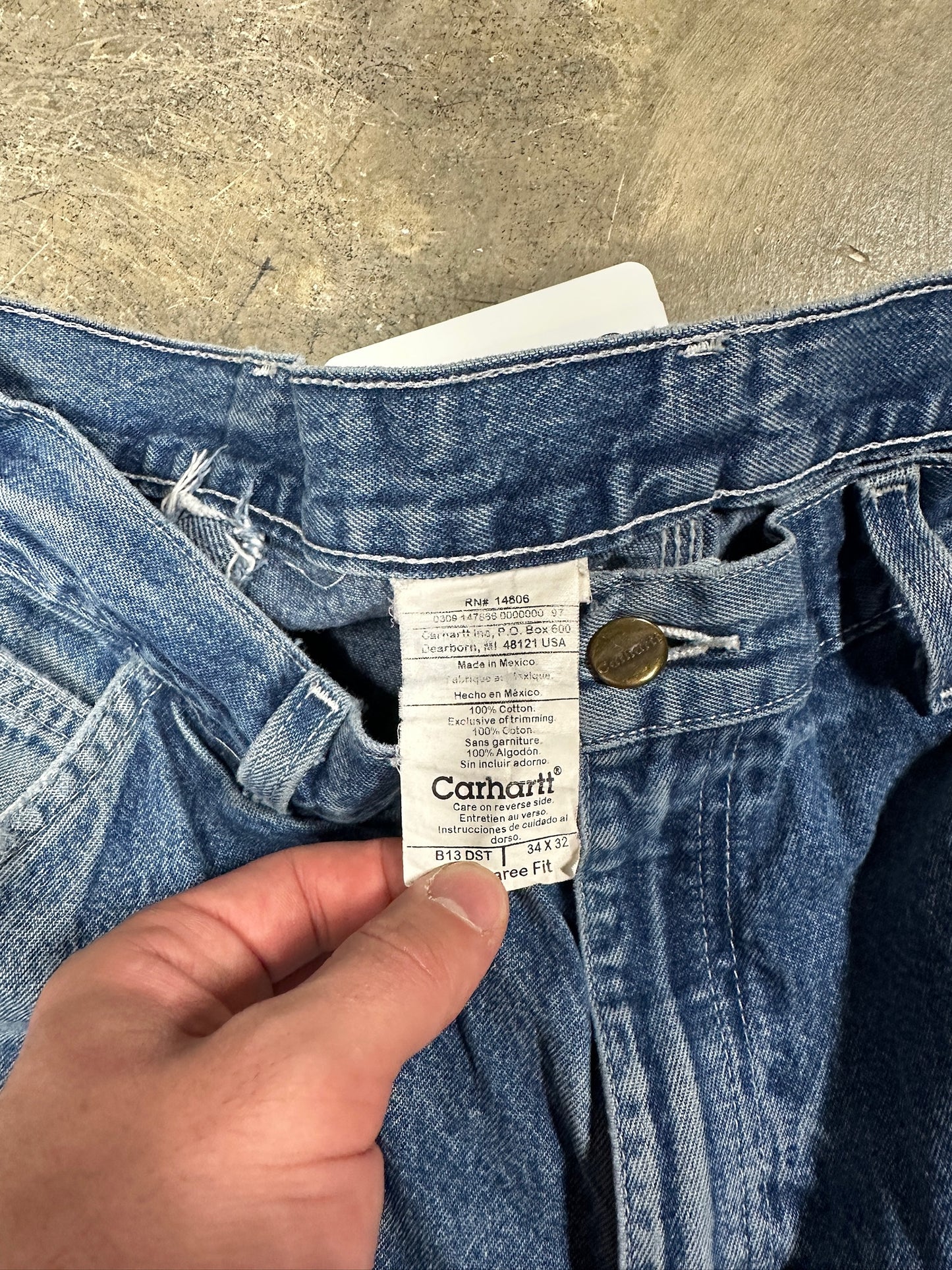 Y2K Sean John Baggy Denim Sz 34