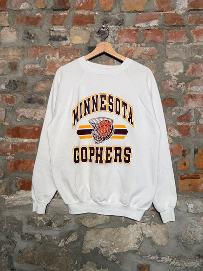 (L) 90s Minnesota Gophers Basketball Crewneck