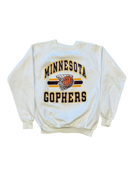 (L) 90s Minnesota Gophers Basketball Crewneck