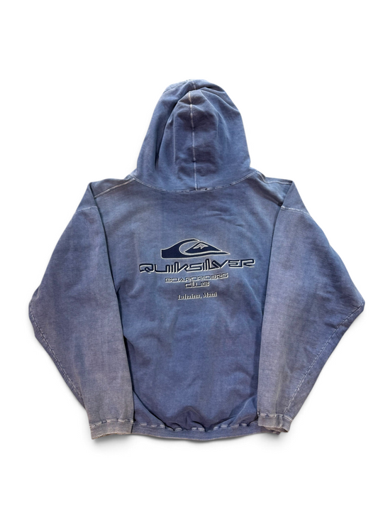 (XL) Vintage Y2K Quicksilver Faded Blue Hoodie
