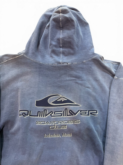 (XL) Vintage Y2K Quicksilver Faded Blue Hoodie