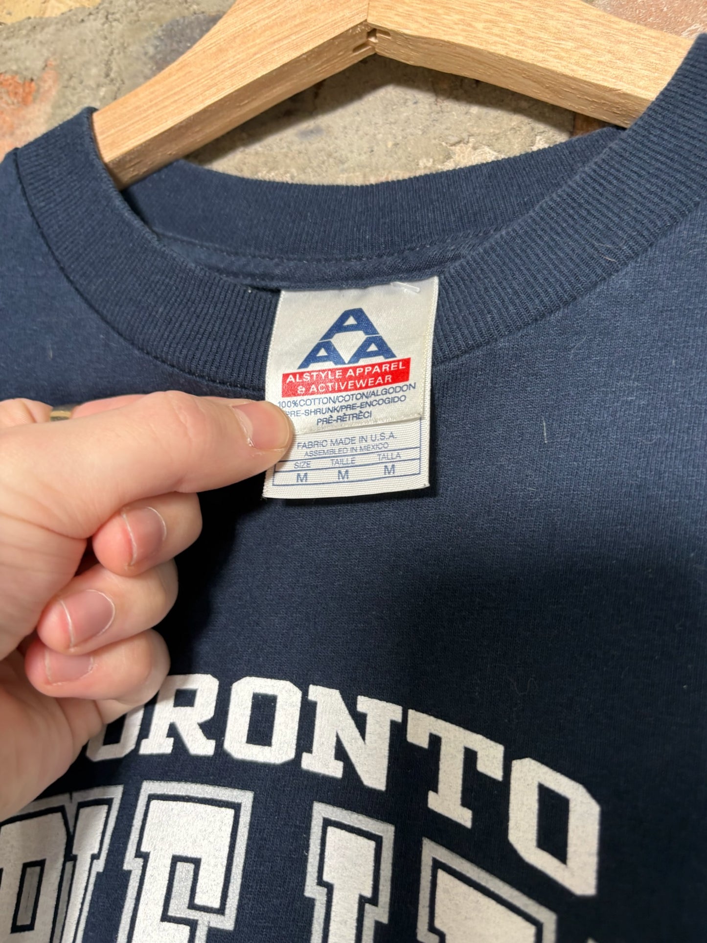 00s Toronto Maple Leafs Tee Navy Sz M