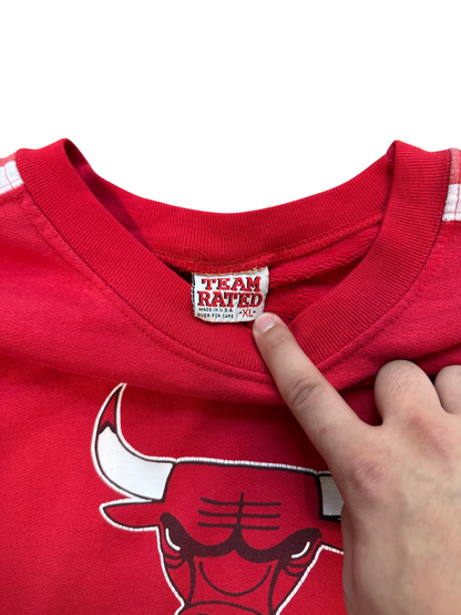 (XL) 90s Chicago Bulls Shoulder Logo Crewneck
