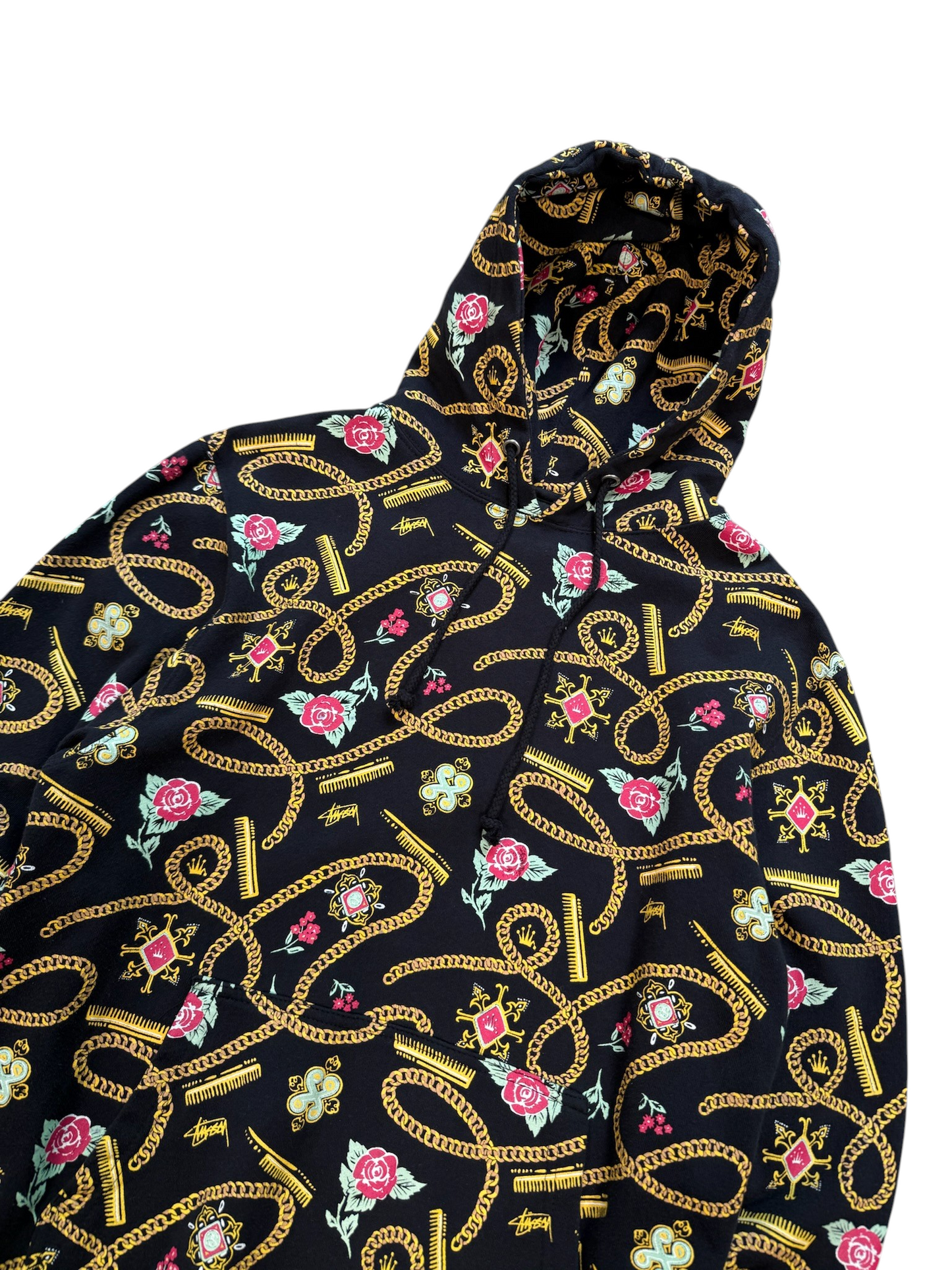 (M) Stussy Chains & Roses Hoodie