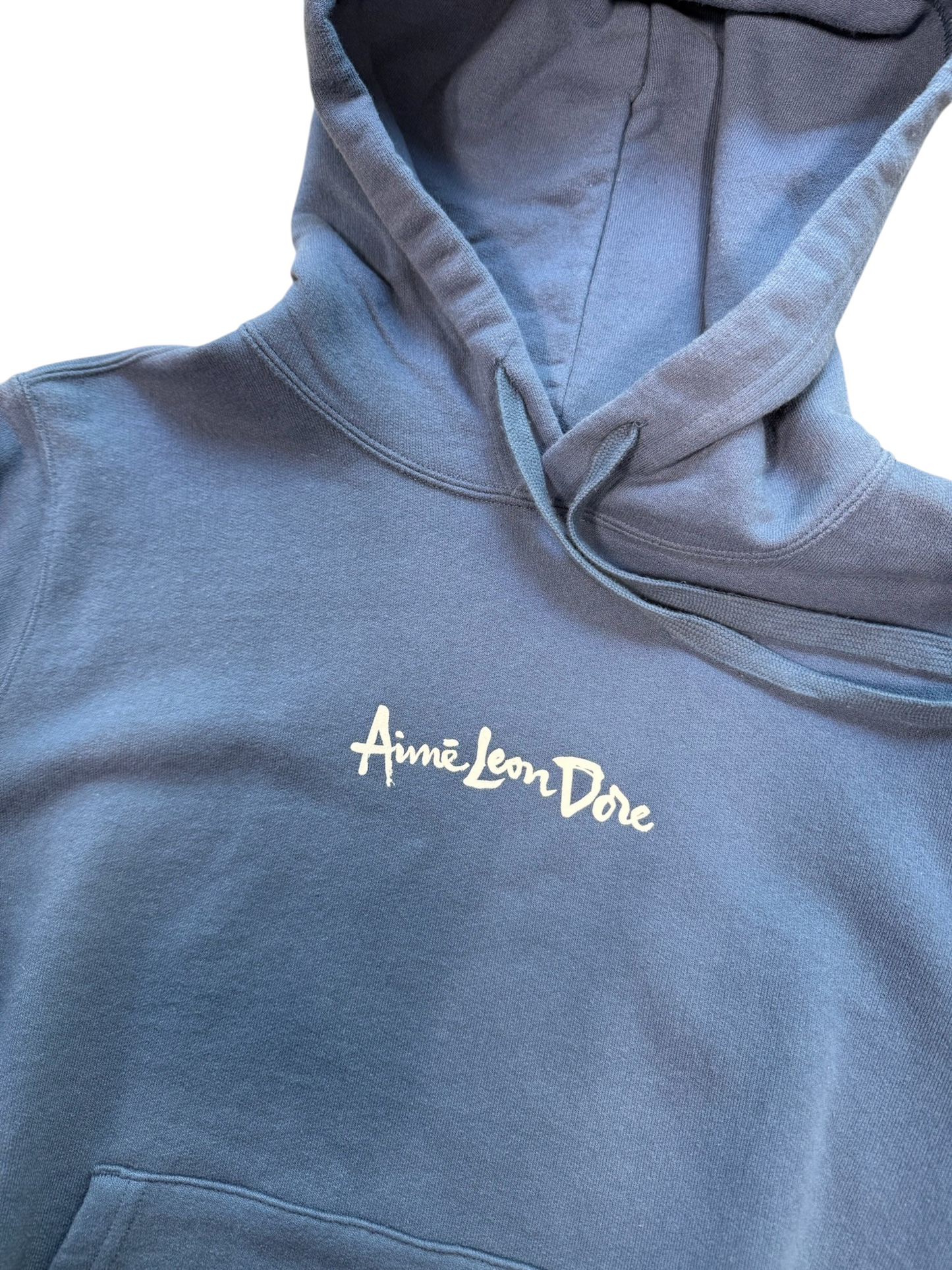 (S) Aime Leon Dore Graphic Hoodie Navy