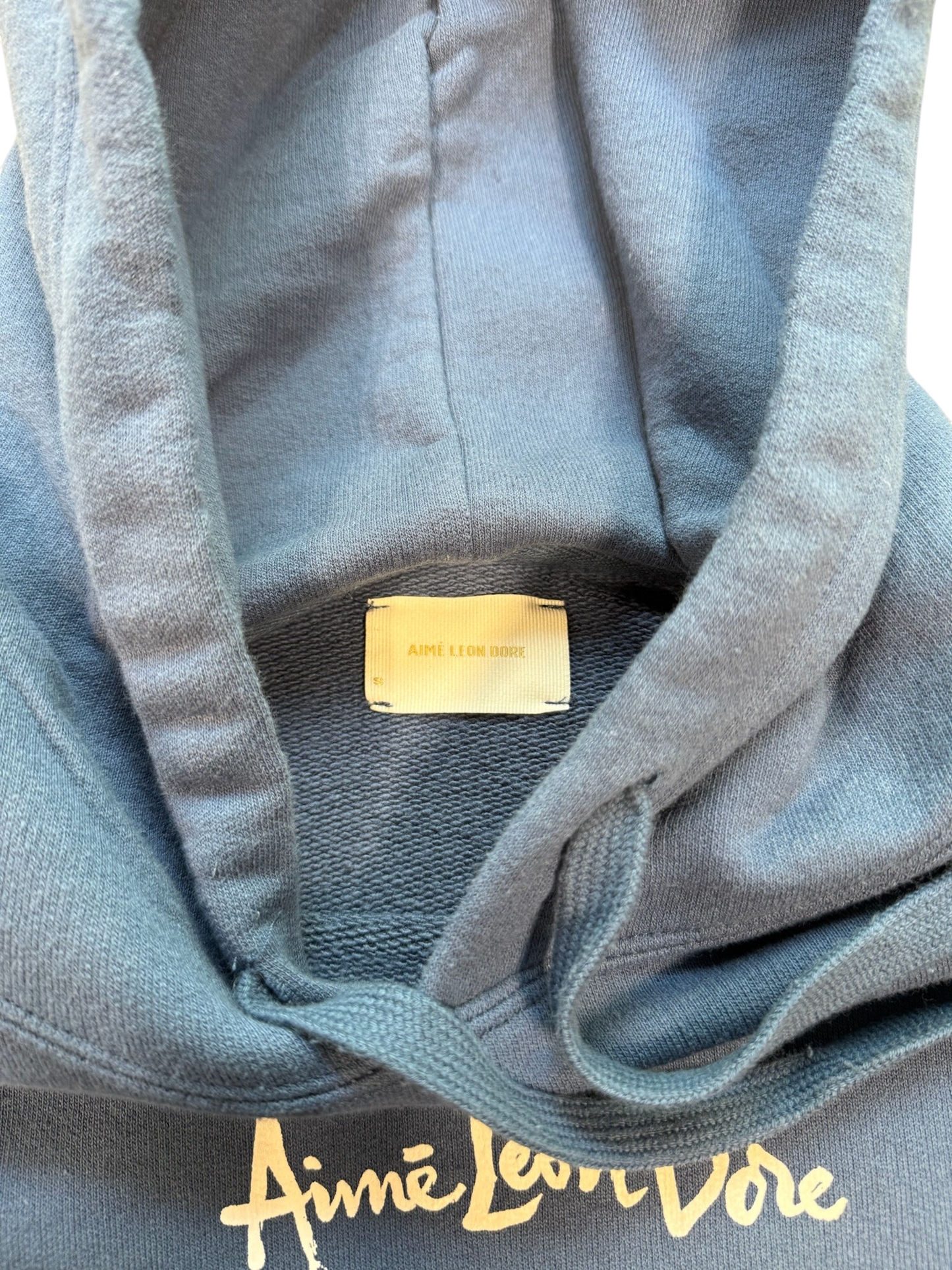 (S) Aime Leon Dore Graphic Hoodie Navy
