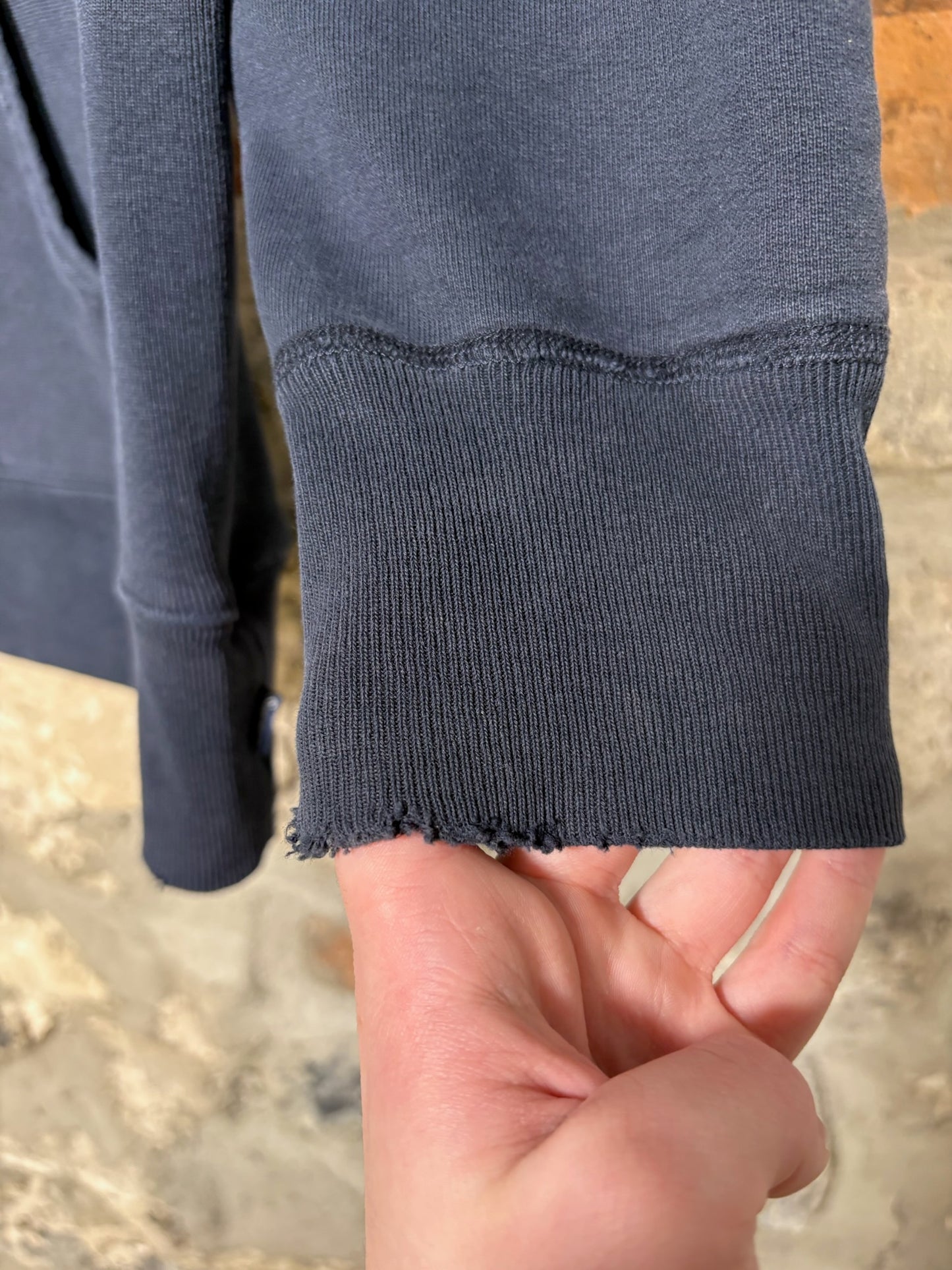 00s Supreme Arc Logo Hoodie Navy Sz L