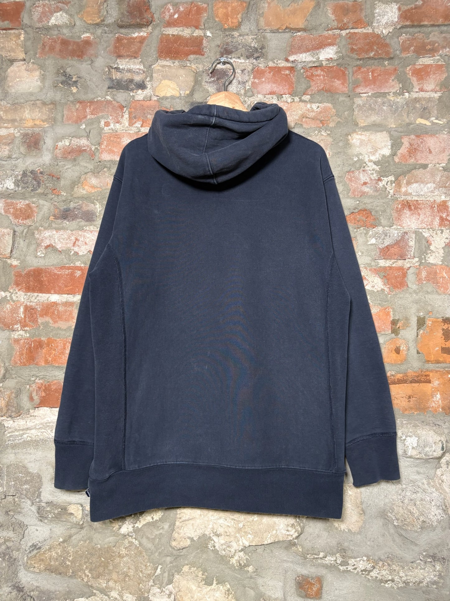 00s Supreme Arc Logo Hoodie Navy Sz L
