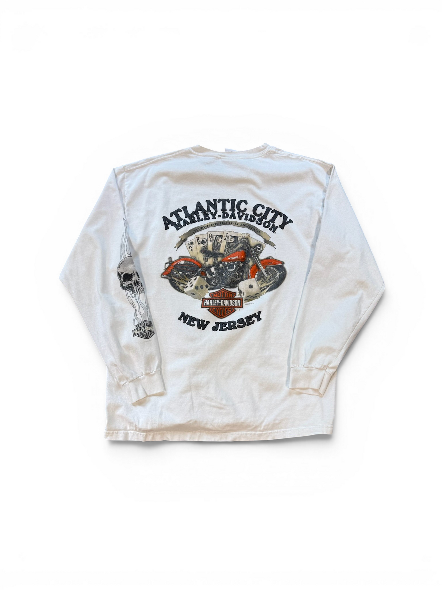 (L) Vintage 00s Harley Davidson New Jersey Long Sleeve