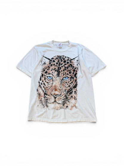 (L) Vintage 90s Leopard Face Tee