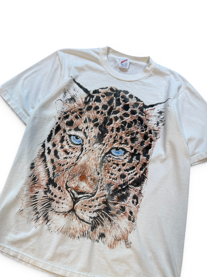 (L) Vintage 90s Leopard Face Tee