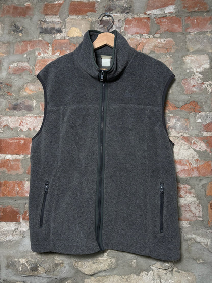 Vtg L.L. Bean Grey Fleece Vest Sz L