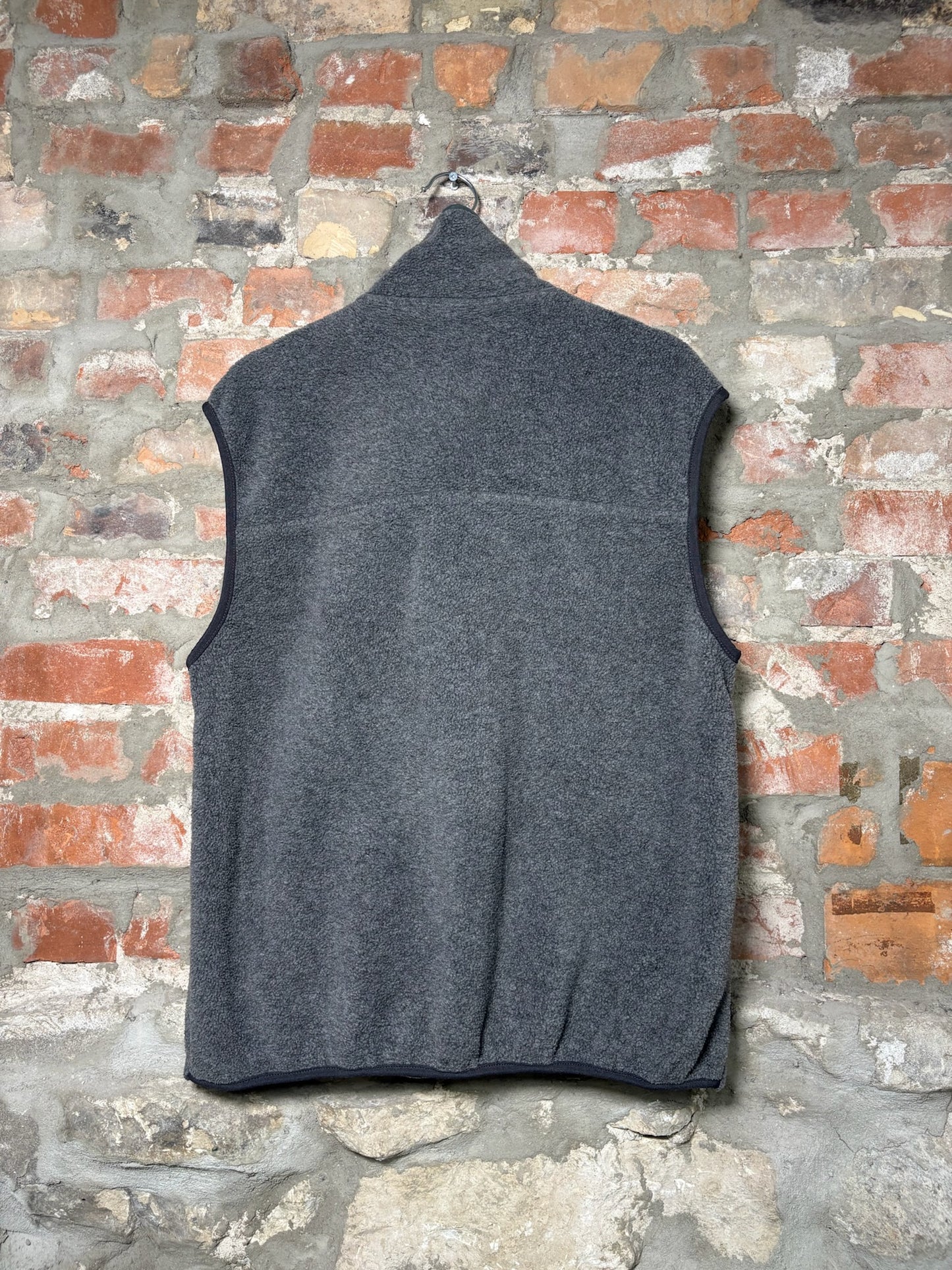 Vtg L.L. Bean Grey Fleece Vest Sz L