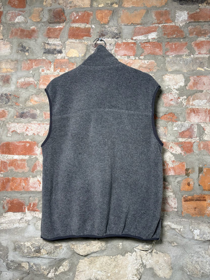 Vtg L.L. Bean Grey Fleece Vest Sz L