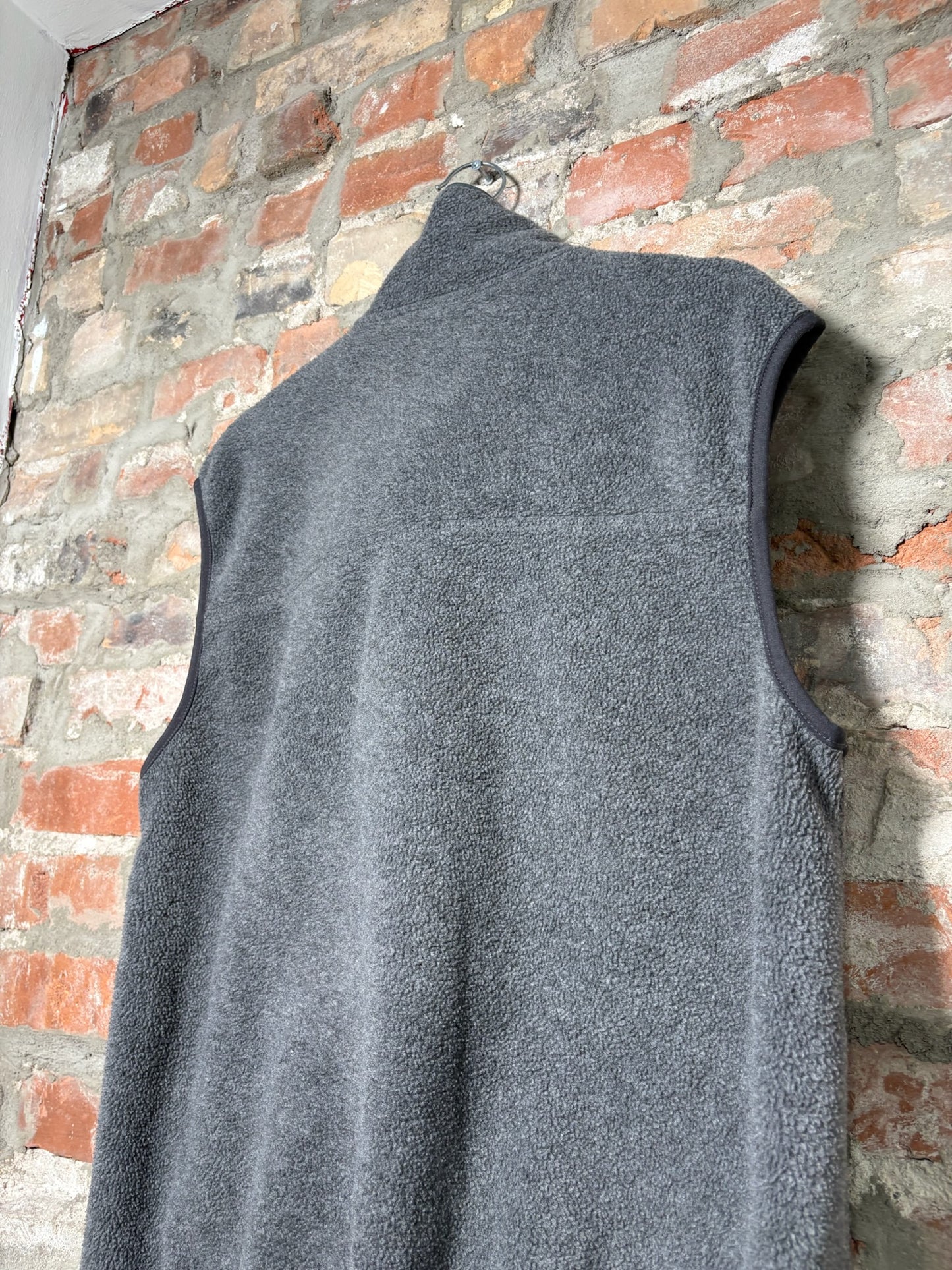 Vtg L.L. Bean Grey Fleece Vest Sz L