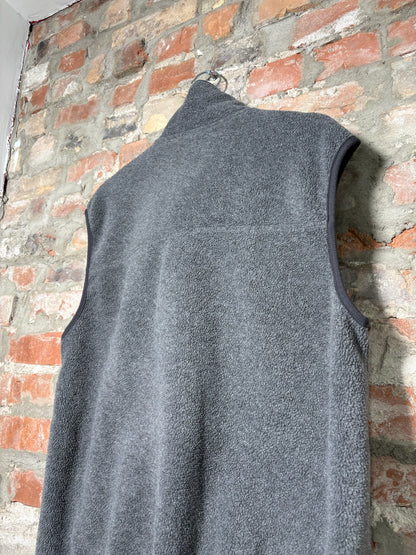 Vtg L.L. Bean Grey Fleece Vest Sz L