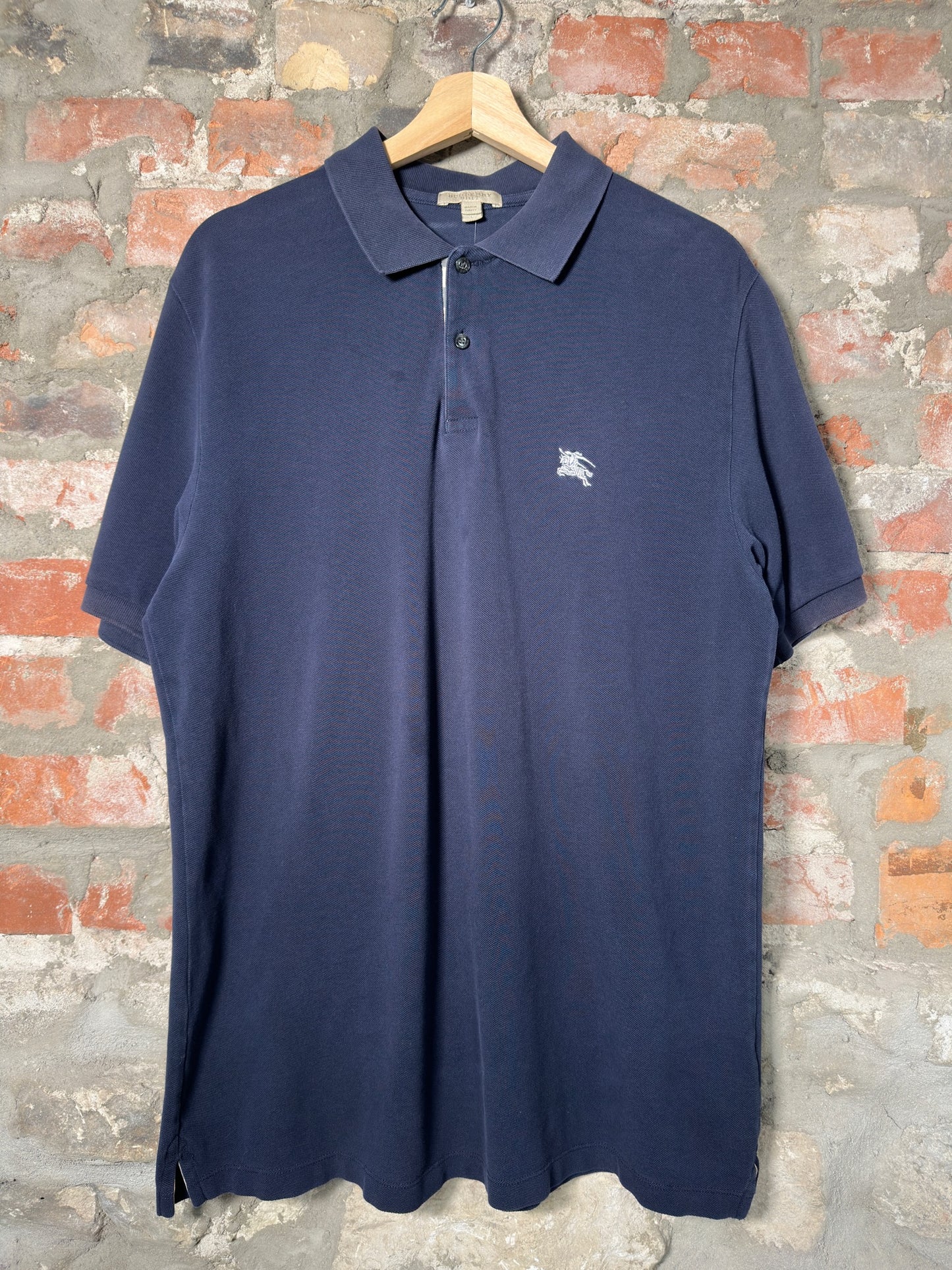 Burberry Navy Polo Shirt Sz L