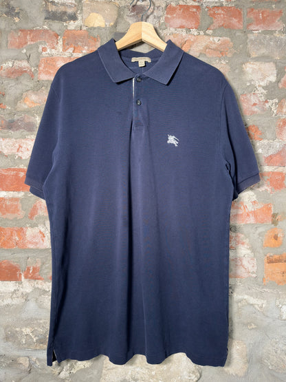 Burberry Navy Polo Shirt Sz L
