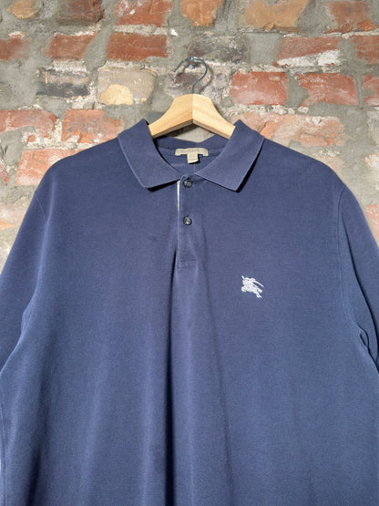 Burberry Navy Polo Shirt Sz L