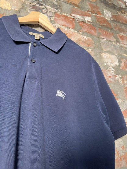 Burberry Navy Polo Shirt Sz L