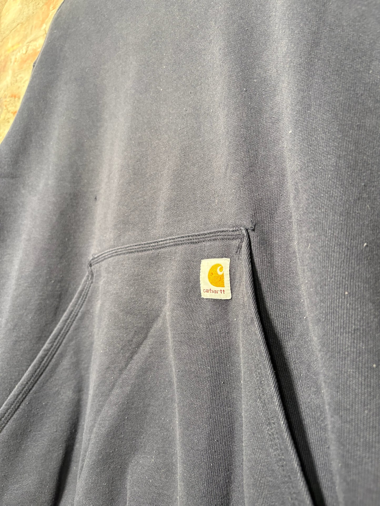 00s Carhartt Navy Pullover Hoodie Sz M