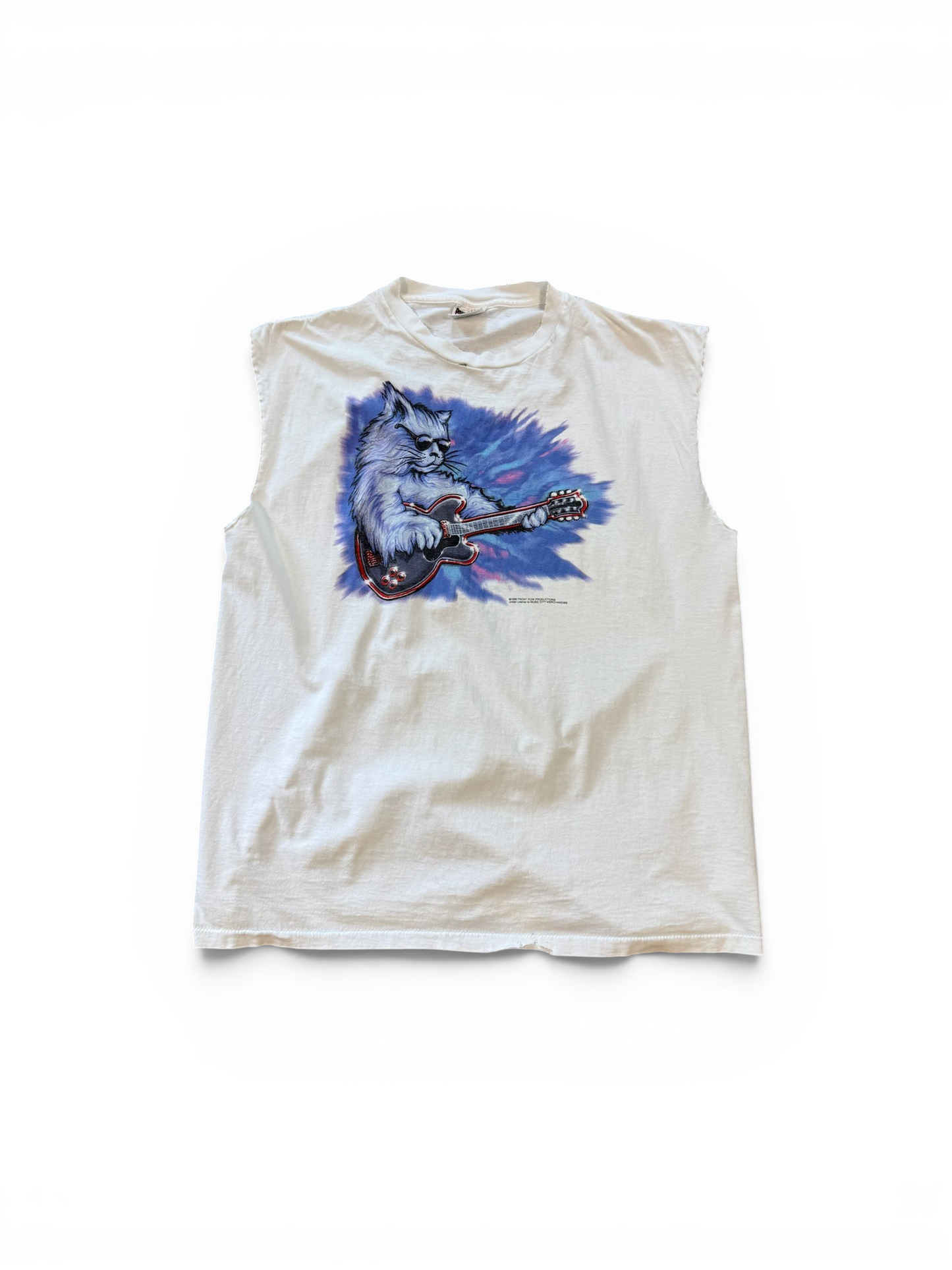 (XL) Vintage 90s Blues Music Festival Cutoff Shirt